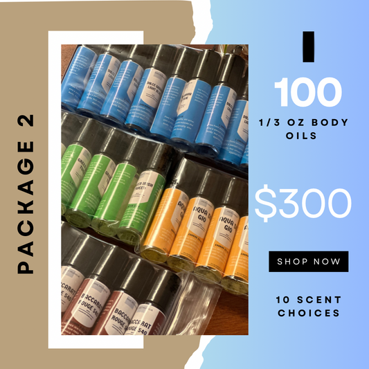 Wholesale (1/3 oz) Body Oils | 100 Roll-On Bottles | Pick 10 Unique Fragrances